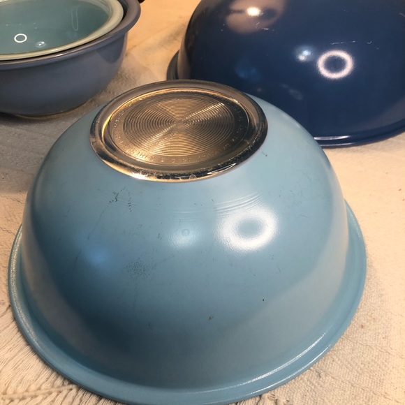 Vintage Moody Blues Pyrex Mixing Bowl Set Of 4 - Picture 6 of 11